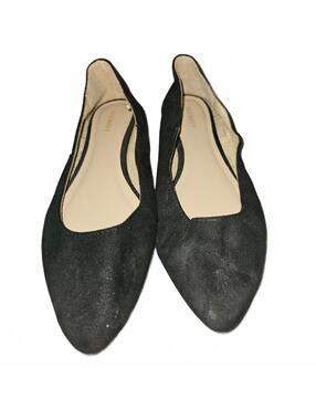Old Navy Black Suede Pointed Toe Flats Size 8